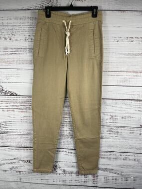 T-Bone Pants Men's Small Sand Beige Drawstring Jogger Casual Pockets TB22800 New